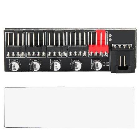 Alfais 4989 Fan Çoklayıcı 5 Port Y PWM Splitter 4 pin Hub Cpu Kablo Çoğaltıcı