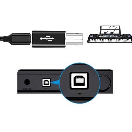 Alfais 5219 Type C To Usb B Midi Klavye Yazıcı Printer Çevirici Dönüştürücü Adaptör