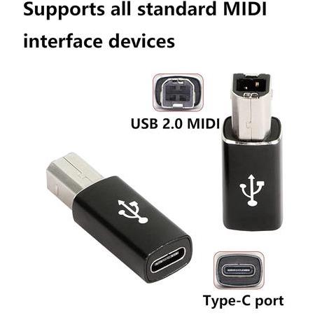 Alfais 5219 Type C To Usb B Midi Klavye Yazıcı Printer Çevirici Dönüştürücü Adaptör