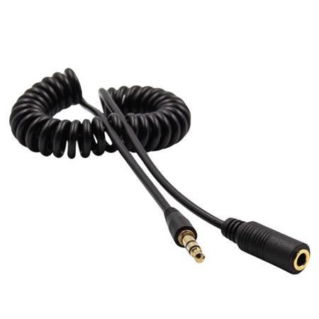 Alfais 4271 Spiralli 3.5mm Dişi Erkek Stereo Uzatma Kablosu