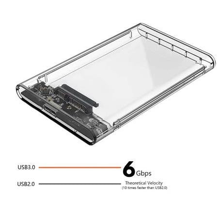 Alfais 4266K 2.5” HDD/SSD USB 3.0 to SATA Dönüştürücü Harici Şeffaf Taşınabilir Kutusu