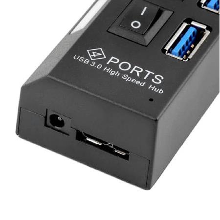 Alfais 5134 4 Port USB 3.0 2.0 Hub Çoğaltıcı Çoklayıcı Switch Splitter Çoklama Çoklu Cihaz Bağlama