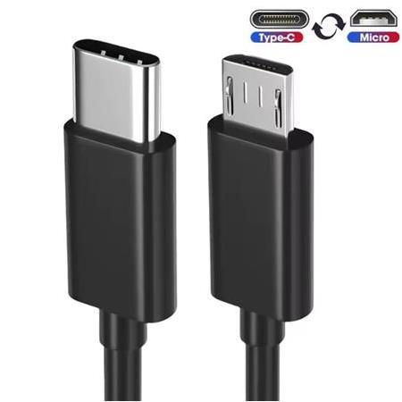 Alfais 4244 Type-C to Micro USB Çevirici Dönüştürücü Kablo 80 cm