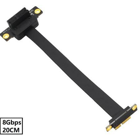 Alfais 5087 Pcı-e Express 1x Dişi Erkek Riser Yükseltici Uzatma Kablosu 20cm