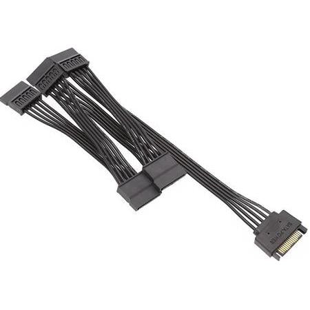 Alfais 4977 Molex Sata To 5x Power 15 Pin Hard Disk Hdd Güç Çoklayıcı Kablosu