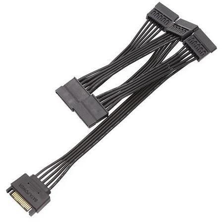 Alfais 4977 Molex Sata To 5x Power 15 Pin Hard Disk Hdd Güç Çoklayıcı Kablosu
