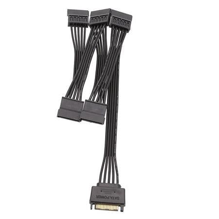 Alfais 4977 Molex Sata To 5x Power 15 Pin Hard Disk Hdd Güç Çoklayıcı Kablosu