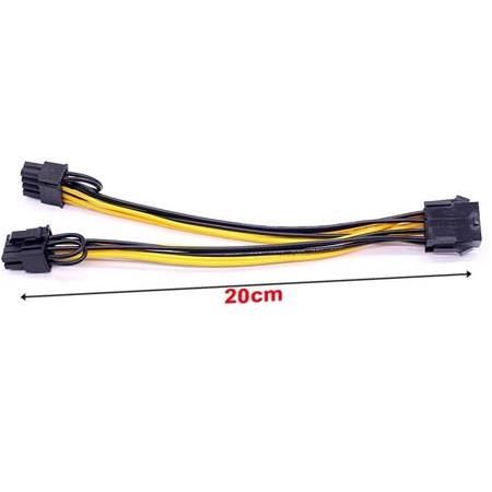 Alfais 4880 Pci-E 8 Pin Ekran Kartı Express Power Güç Çoklayıcı Y Kablosu